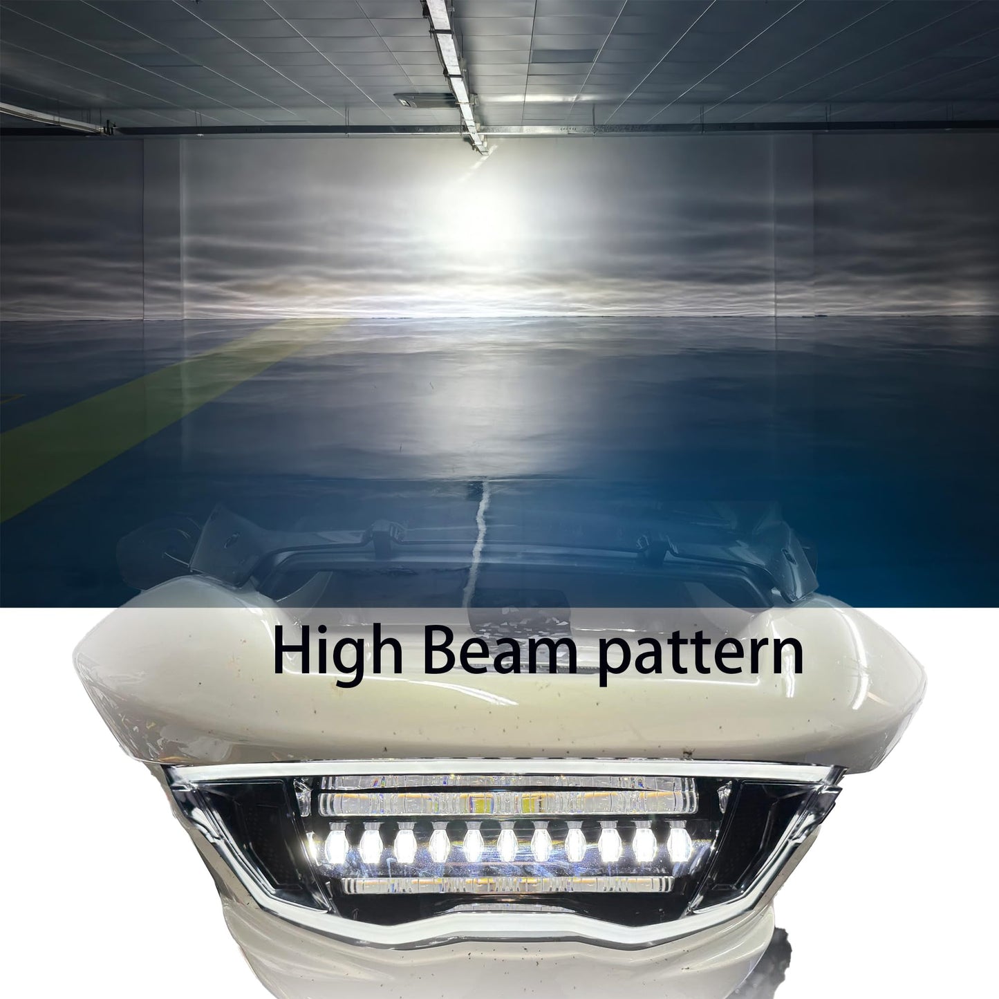 Matrix-Style LED Headlight for Harley 2023.5-up CVO Road Glide 2024-up Road Glide and FLTRXSTSE 2025 RR 131 （Blue Backlight