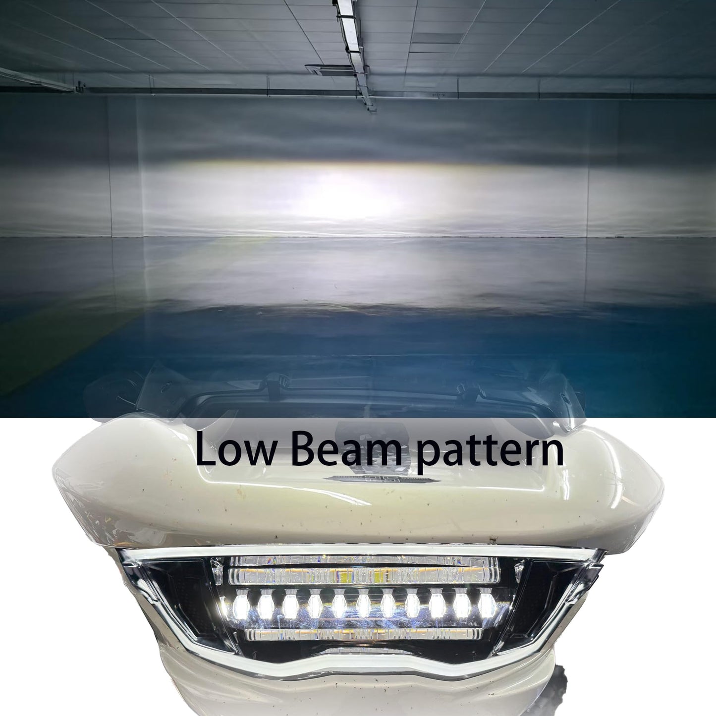 Matrix-Style LED Headlight for Harley 2023.5-up CVO Road Glide 2024-up Road Glide and FLTRXSTSE 2025 RR 131 （Blue Backlight