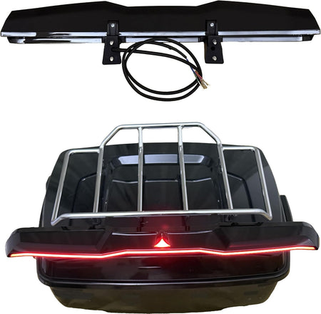 Tour Pack Top Light Bar Rear Wing LED Light Kit for Harley 2023.5-up CVO Models, Run Brake Amber Sequential Turn Signal for Harley New Touring 2024-later Street Glide,Road Glide Accessories