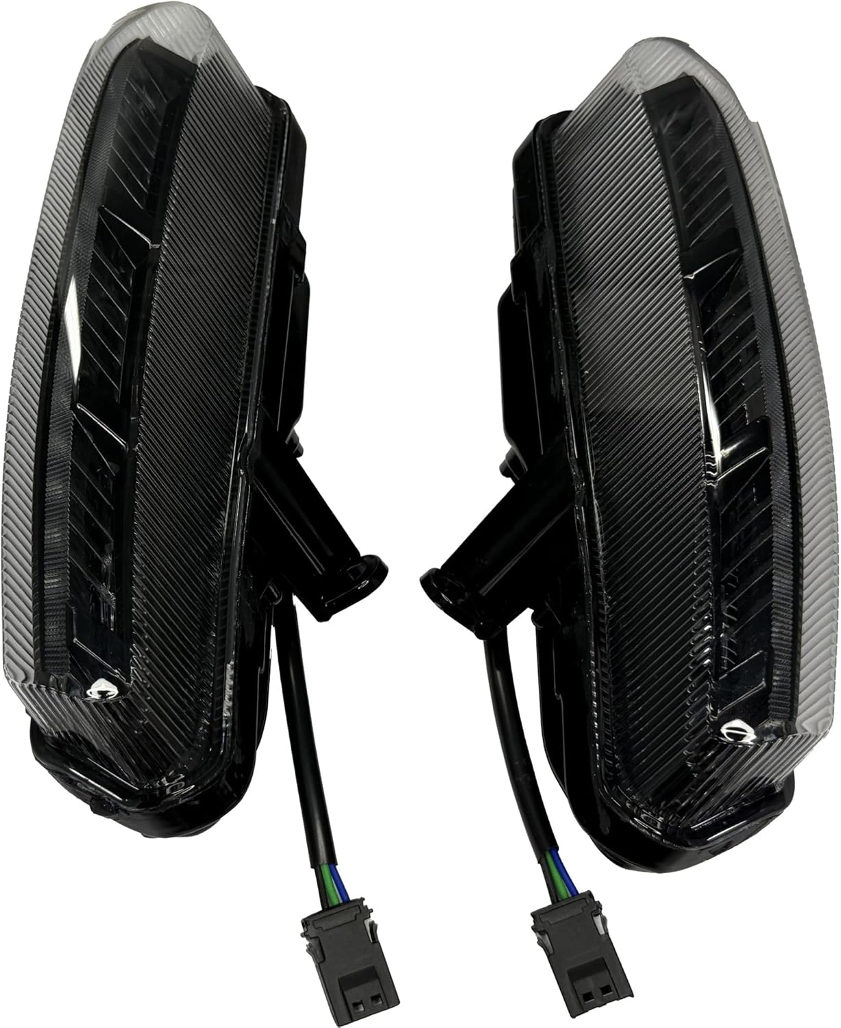 Matrix-Style LED Fog Lamps, Auxiliary Lights with DRL&Turn Signals for 23.5-later CVO Models 2024-up Road Glide Street Glide added new Fairing Lowers Accessories (DRL&TURN SIGNAL)