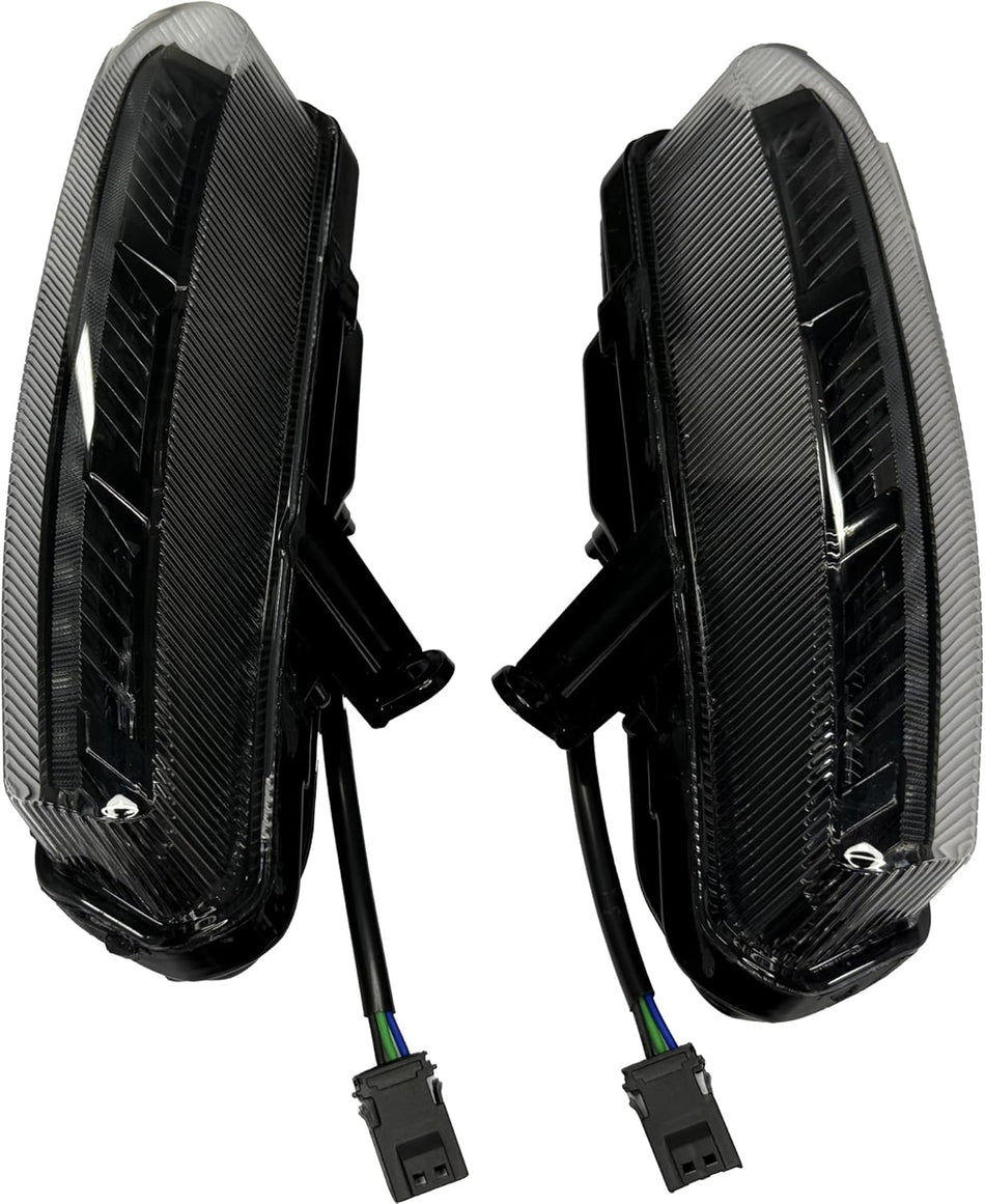 Matrix-Style LED Fog Lamps, Auxiliary Lights with DRL&Turn Signals for 23.5-later CVO Models 2024-up Road Glide Street Glide added new Fairing Lowers Accessories (DRL&TURN SIGNAL)